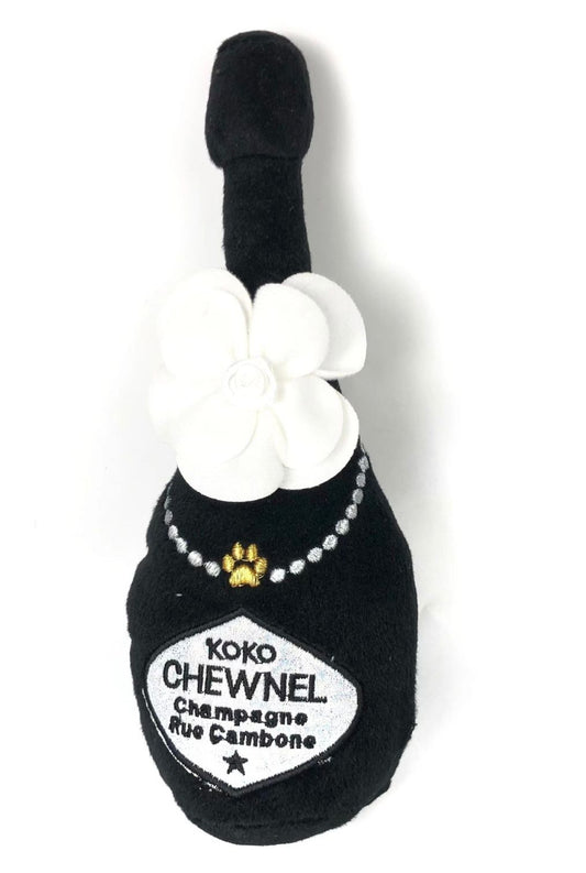 Chewnel Floral Champagne Bottle Toy