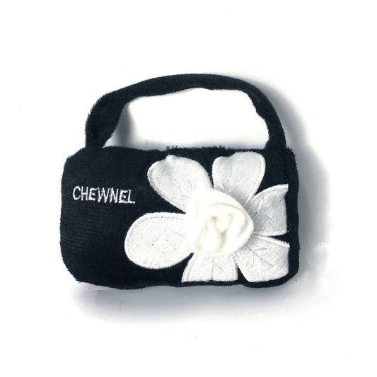 Chewnel Black Floral Purse Toy