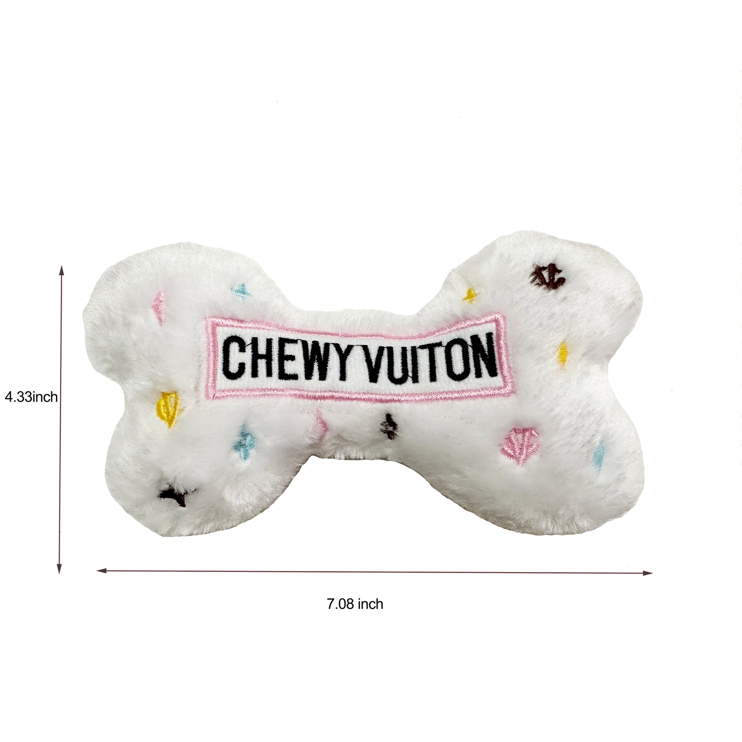 Chewy Vuiton White  Bone Toy