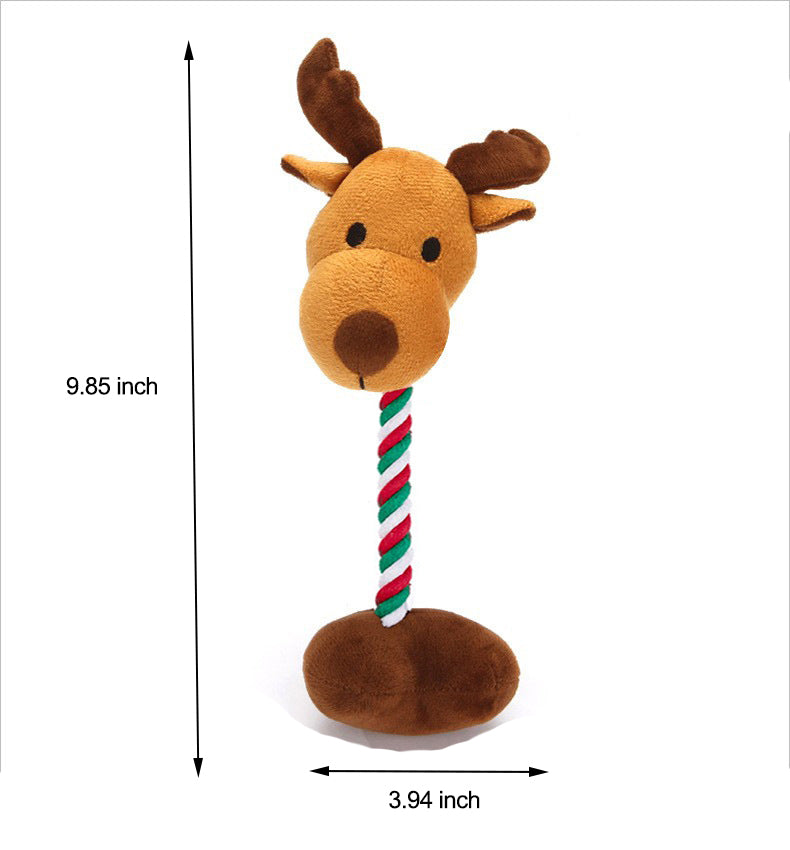 Christmas Moose Rope Toy