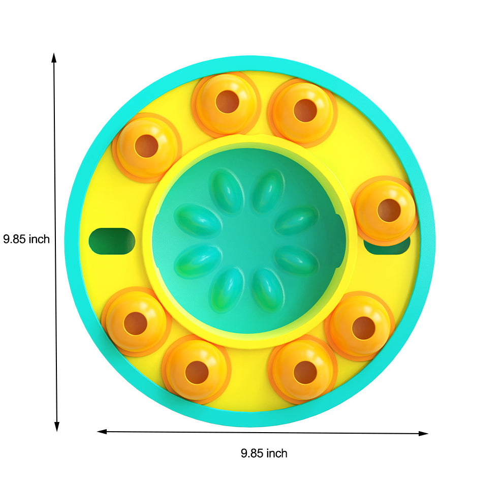 Eco Friendly Slow Feeder Puzzle Rotating Wheel Toy