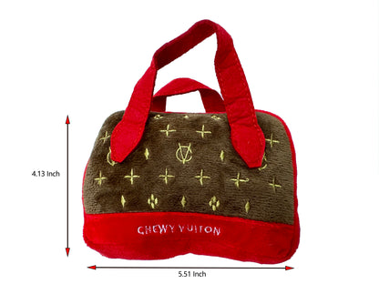 Chewy Vuitton Brown Bag Toy