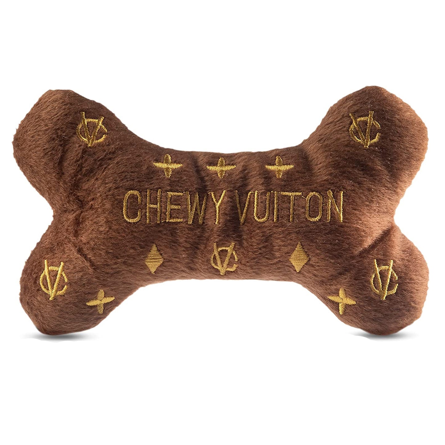 Chewy Vuiton Brown Bone Toy